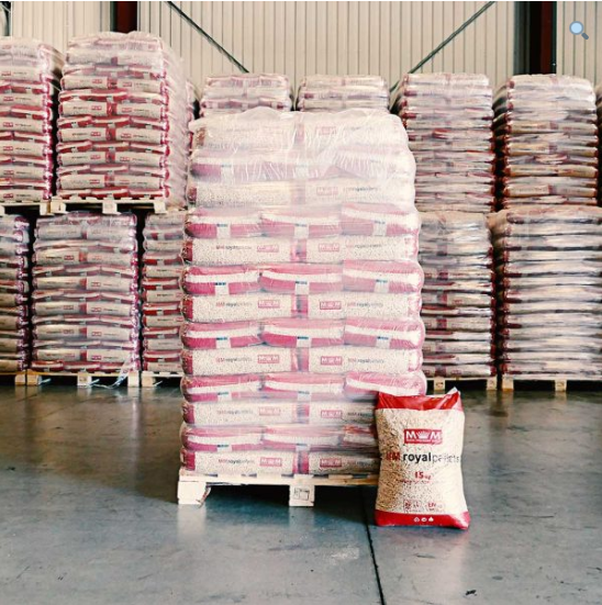Palet de pellets MM ROYAL – 78 sacos plásticos